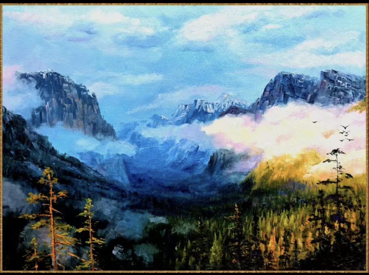 油画《云起横断山》65×48cm.jpg